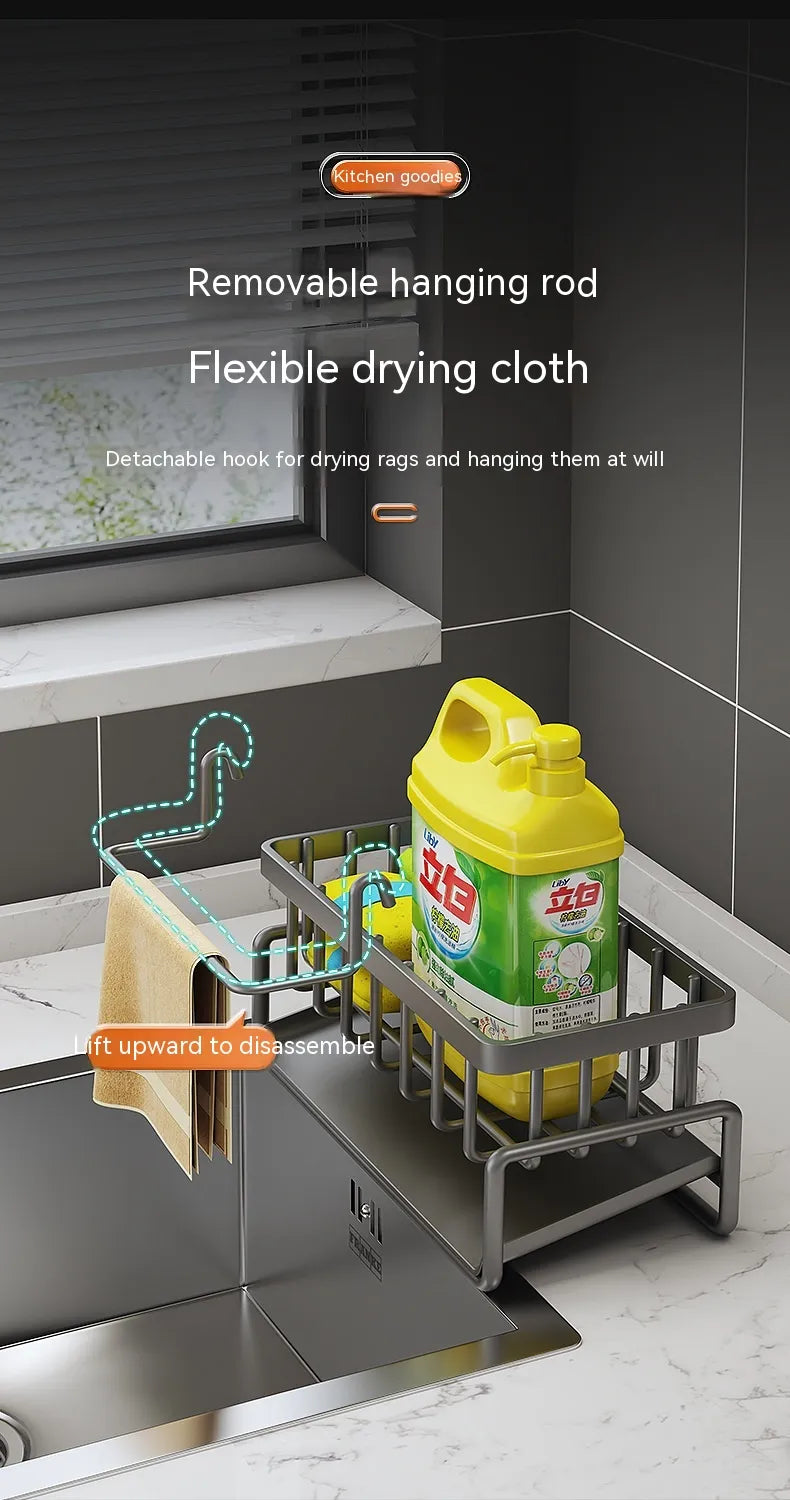 Multi-Functional Kitchen Sink Storage & Drainage Rack by Anti Spier