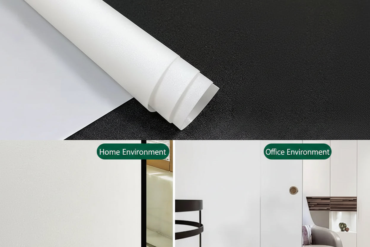Frosted Glass Privacy Window Film for Offices - Static Cling Light Control by Anti Spier