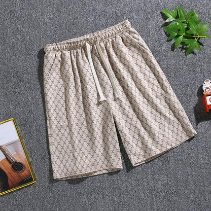 Quarter pants Men's summer beach pants Men's casual running shorts Men's 5 straight leg pants trend by Hypersku