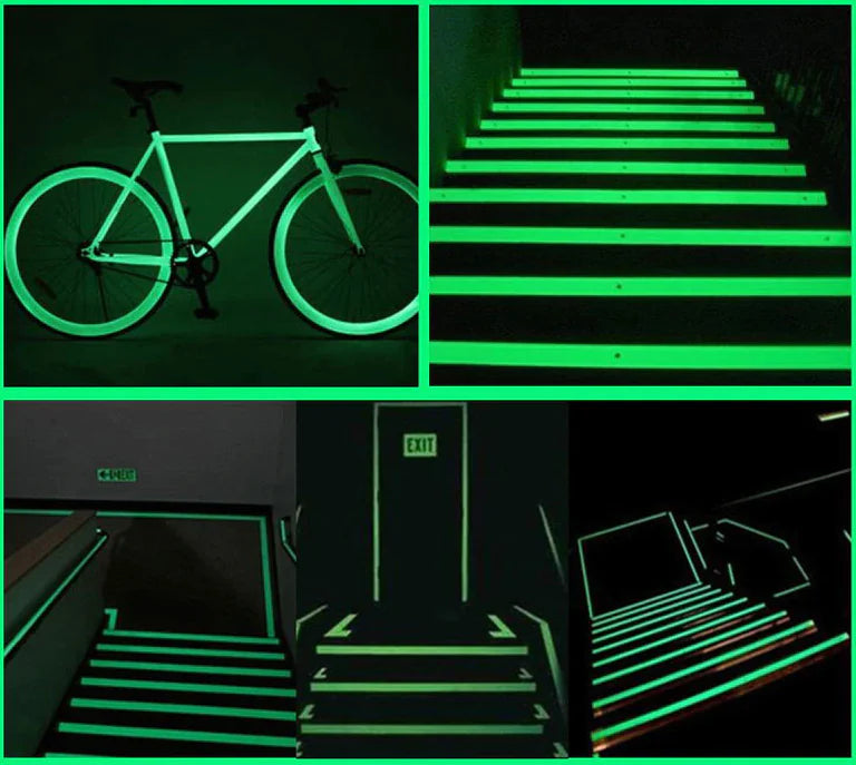 2PC Luminous Tape Self Adhesive Glow In The Dark Wall Sticker Fluorescent Light by Anti Spier
