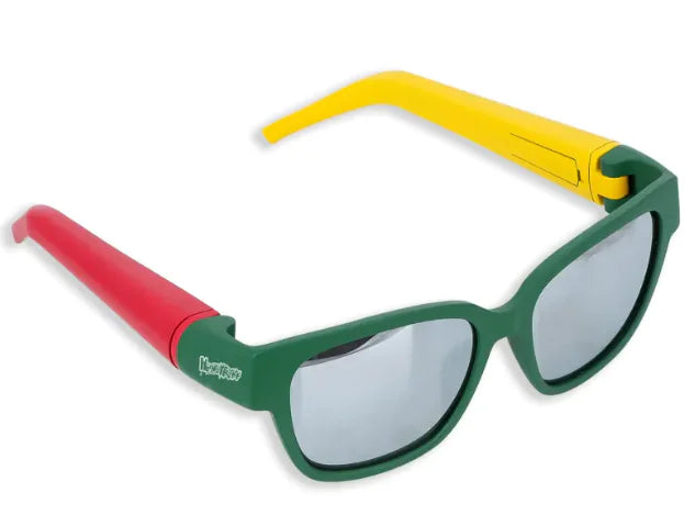Sunglasses with Hidden Horn Tube Storage by Anti Spier