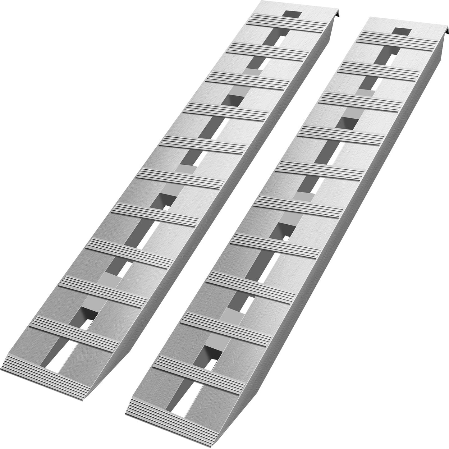 VEVOR 60'X 12 X 2.5inch Aluminum Trailer Ramps 6000LBS Total Beavertail Hook End 1 Pair 2 Ramps by Anti Spier