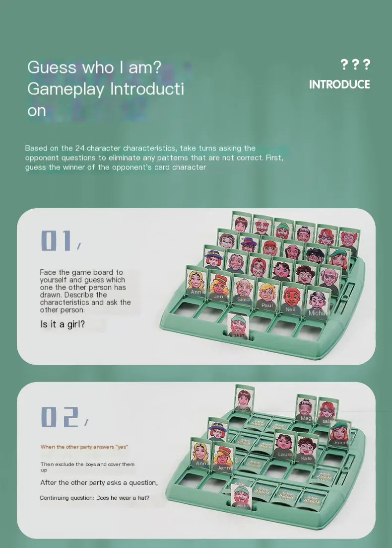 Guess Who? Logic Card Game by Anti Spier