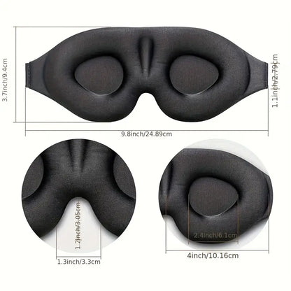 Adjustable 3D Sleep Mask for Men & Women - Breathable, Light-Blocking Eye Cover for Naps & Travel Father's Day, Mother's Day Gift by Anti Spier
