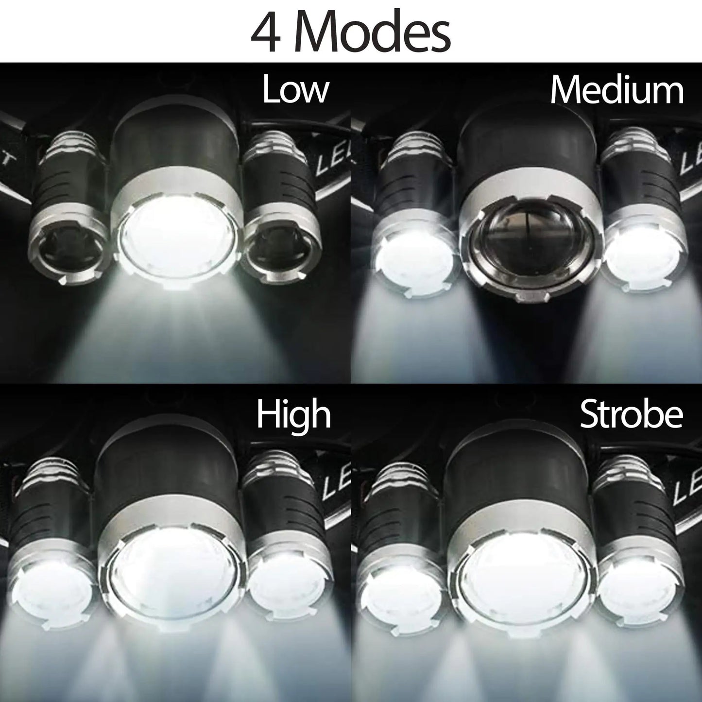 LED Headlamp Flashlight Tactical Brightest Light Camping Hunting by Anti Spier