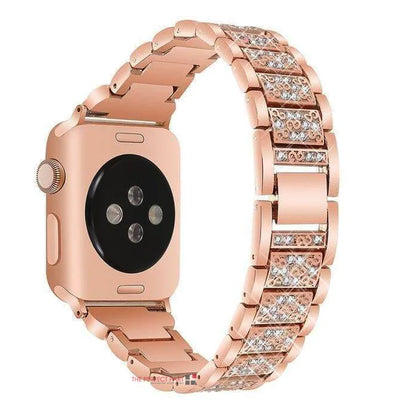 Crystal Bling Band Case iWatch Strap For Apple Watch Ultra Series 8 7 SE 6 5 4 3 by Anti Spier