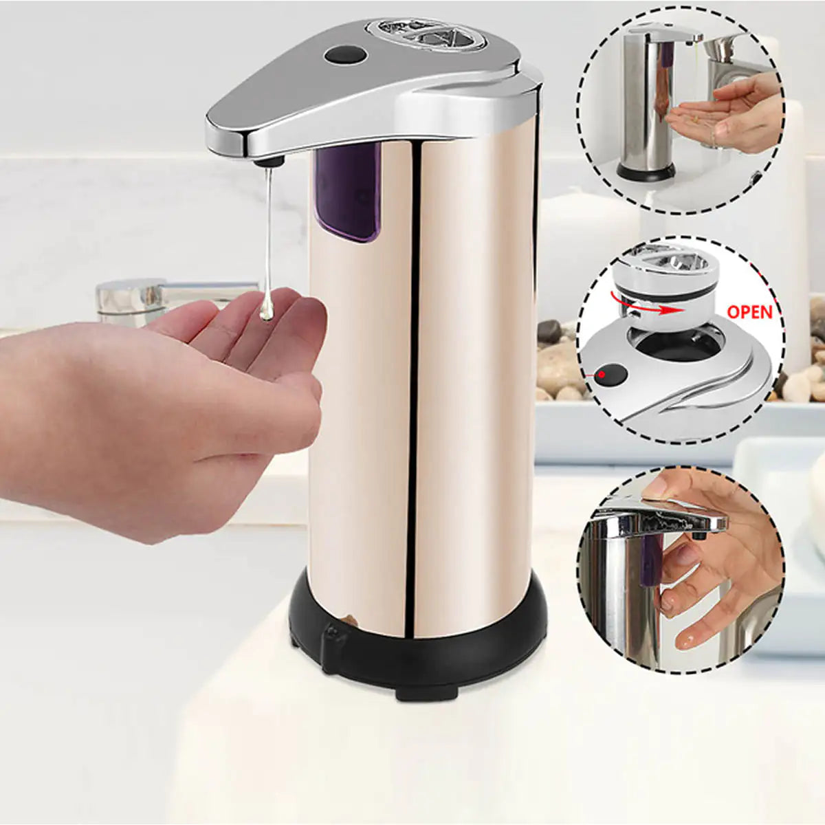 CareAll Auto Motion Smart Soap Dispenser Touch Less No Mess by Anti Spier