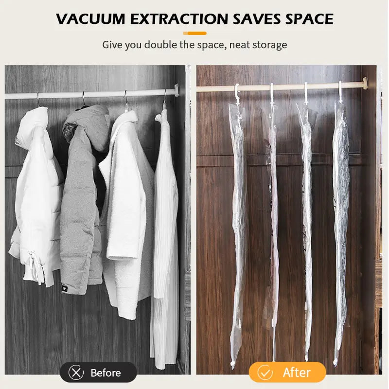 Closet Hanging Organizer Vacuum Bag by Anti Spier