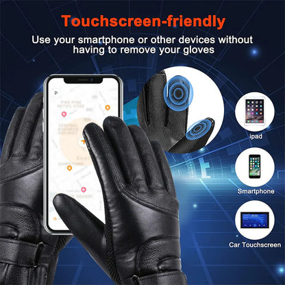 Electric USB Heated Gloves Winter Warming Thermal Ski Snow Hand Warm Windproof by Anti Spier