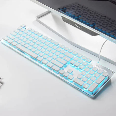 USB Wired Luminous Gaming Keyboard – Ideal for Home & Office Use by Anti Spier