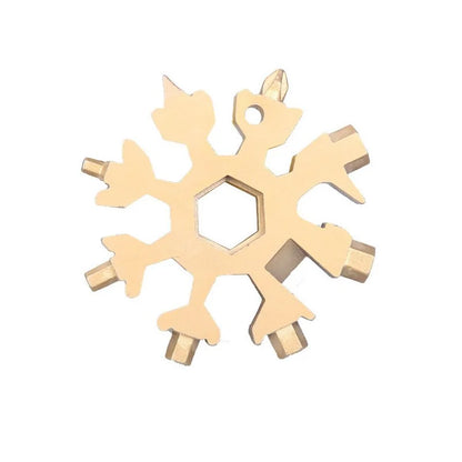 18-in-1 Snowflake Multi-Tool: Outdoor Camping Wrench, Bottle Opener, Screwdriver by Anti Spier