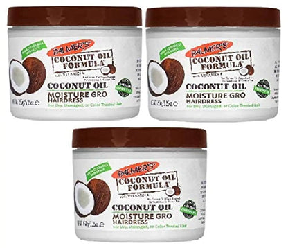Palmers Coconut Oil Moisture Gro Hairdress Jar 5.25 Ounce (155ml) (Value Pack of 3)) by Anti Spier