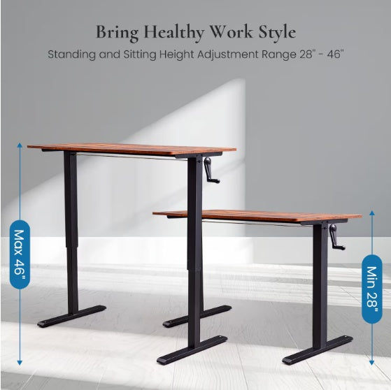 Hand-cranked Adjustable Desk by Anti Spier
