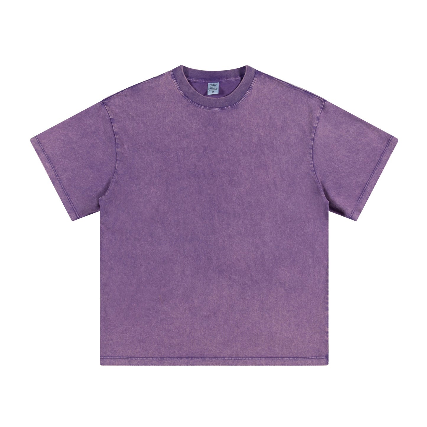 Men's summer American youth fashion brand heavy all neckline cotton short sleeve loose trend T-shirt men by Hypersku