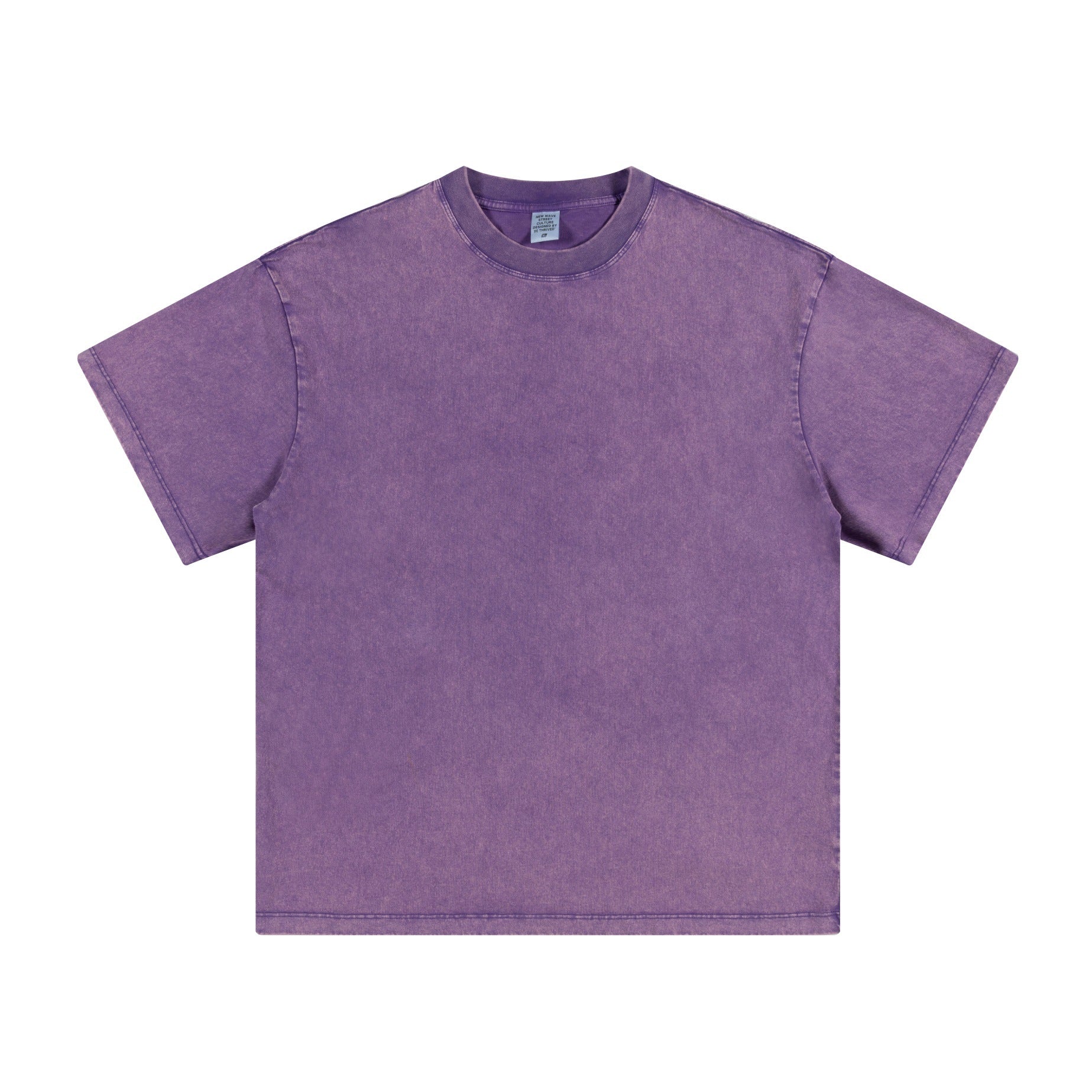 Men's summer American youth fashion brand heavy all neckline cotton short sleeve loose trend T-shirt men by Hypersku