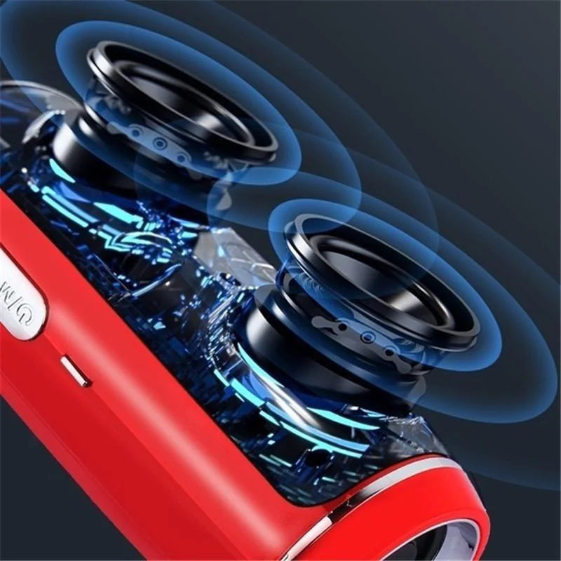 Bluetooth 5.1 Speaker Wireless Waterproof Outdoor Stereo LOUD Bass USB/TF Strap by Anti Spier