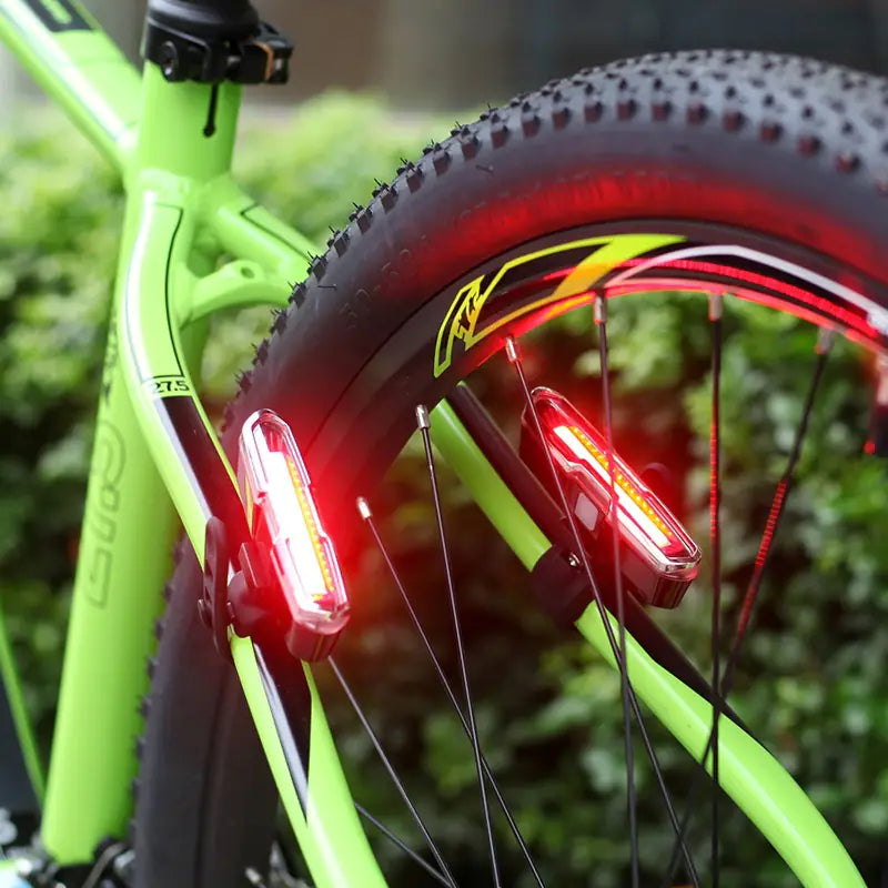 USB Rechargeable Bicycle Tail Light for Night Riding by Anti Spier