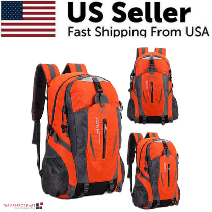 40L Men Women Travel Backpack Rucksack Camping Laptop Hiking School Book Bag USA by Anti Spier