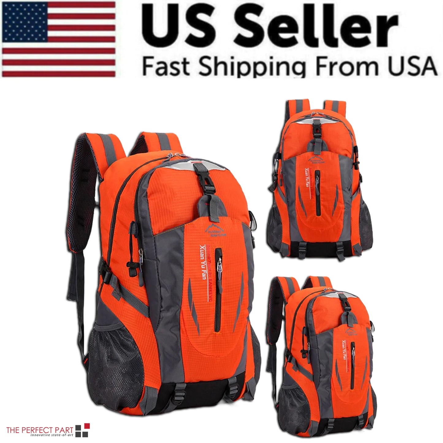 40L Men Women Travel Backpack Rucksack Camping Laptop Hiking School Book Bag USA by Anti Spier