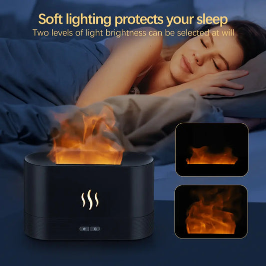 Flame Fire Humidifier Aromatherapy Diffuser by Anti Spier