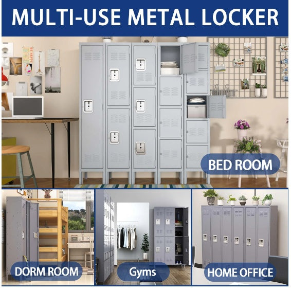Metal Lockers With Locks by Anti Spier