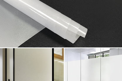 Frosted Glass Privacy Window Film for Offices - Static Cling Light Control by Anti Spier