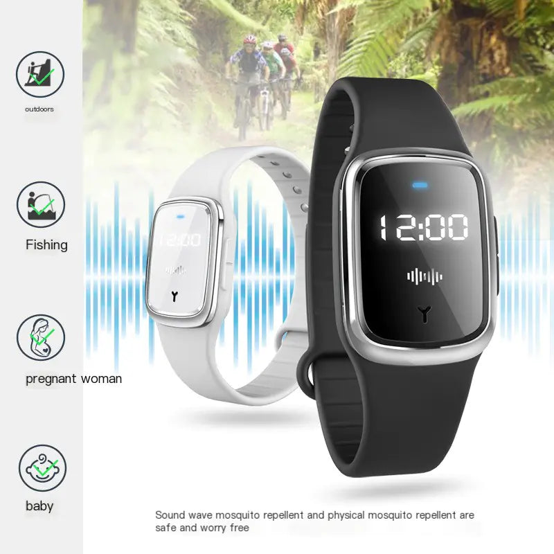 New Ultrasonic Mosquito Repellent Bracelet for Outdoors by Anti Spier