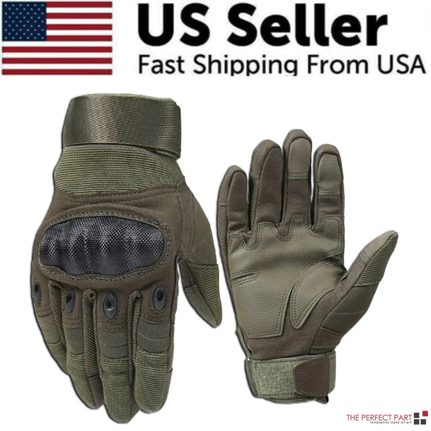 Tactical Motorcycle Motocross Full Finger Gloves Motorbike Riding Racing Mittens by Anti Spier