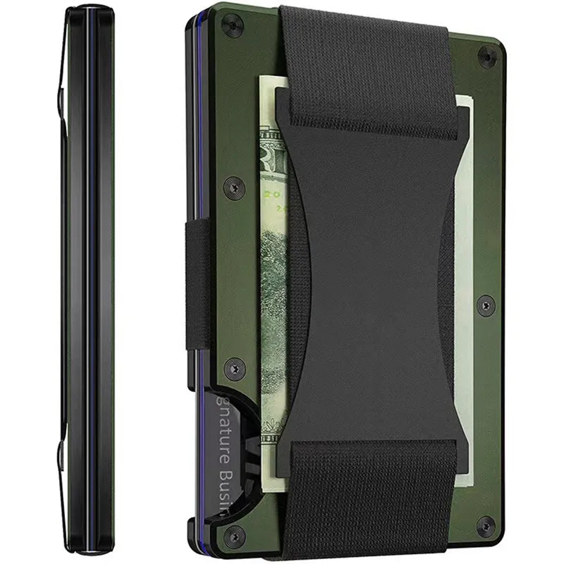 New Metal Card Bag Carbon Fiber Wallet Wallet RFID Anti-theft Swiping Blocking Technology by Anti Spier
