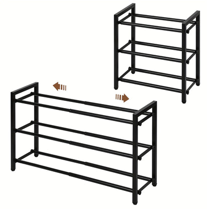 Expandable 3-Tier Metal Shoe Rack by Anti Spier