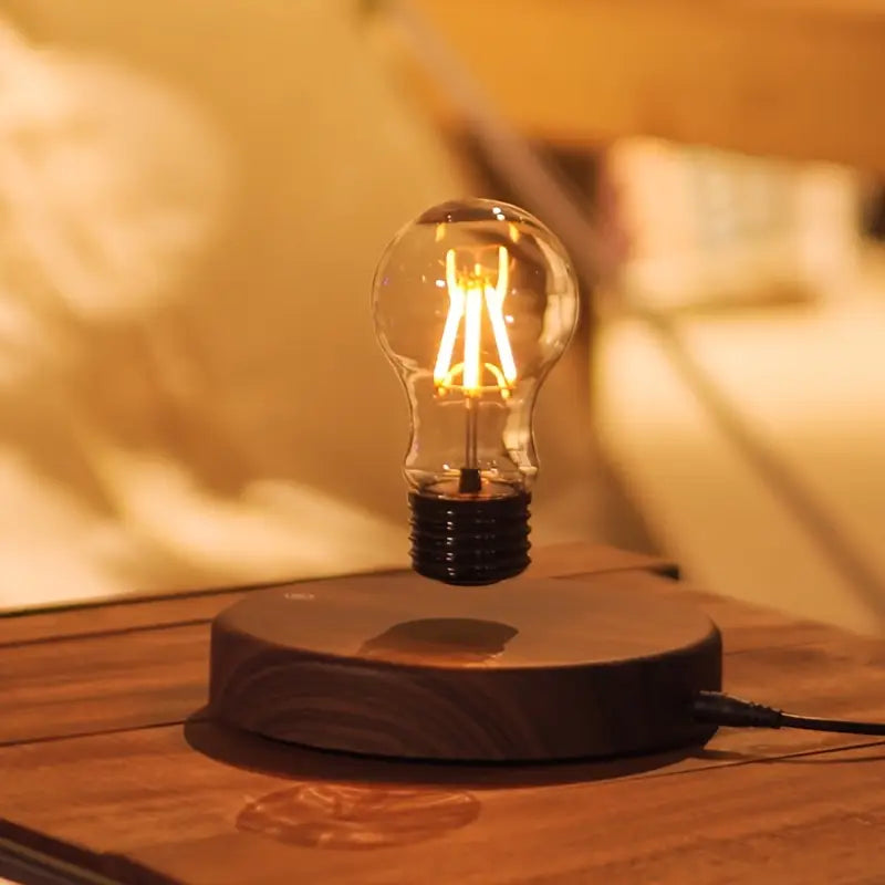 Levitating Light Bulb, Magnetic Floating Levitation Lamp, Decoration For Room And Office, Unique Tech Gift by Anti Spier