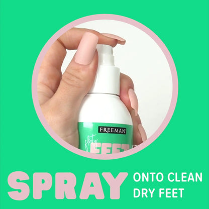 Freeman Flirty Feet Coconut and Aloe Instant Peeling Foot Spray, Softening Foot Peel Mask Exfoliates & Removes Dead Skin, Moisturizes Dry Feet, Clean Ingredients, 4 fl.oz./ 118 ml Bottle (Pack of 2) 4 Fl Oz (Pack of 2) Foot Peel Spray, 1 Count by Anti Spier