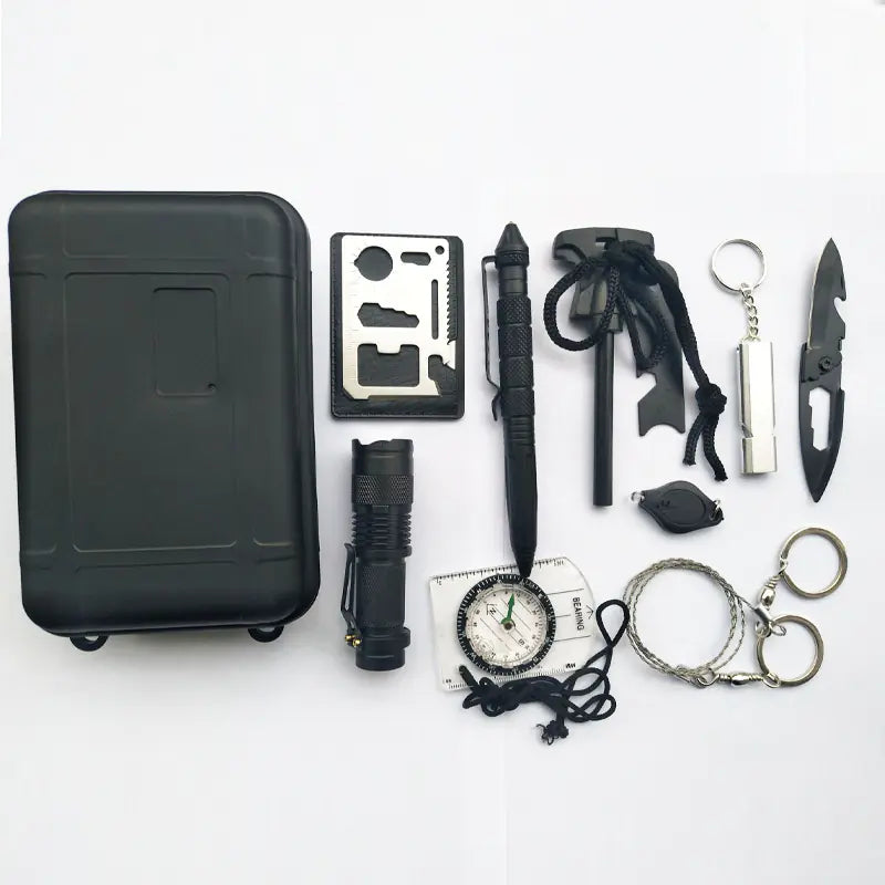 Survival Tool Set for Outdoor Emergency and Travel by Anti Spier