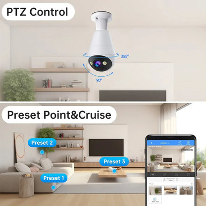 WiFi Bulb Camera with Night Vision by Anti Spier
