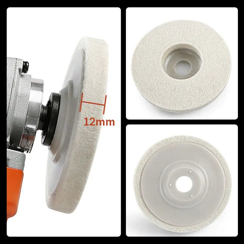 Wool Polishing Wheel Disc for Angle Grinder by Anti Spier
