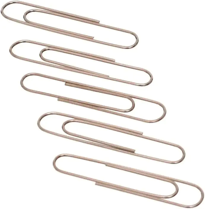 Jumbo (50mm) Silver Paper Clip (100/Pack) by Anti Spier