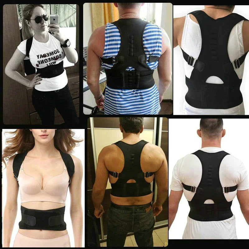 Posture Corrector Support Magnetic Back Shoulder Brace Belt Band For Men Women by Anti Spier