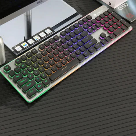 USB Wired Luminous Gaming Keyboard – Ideal for Home & Office Use by Anti Spier