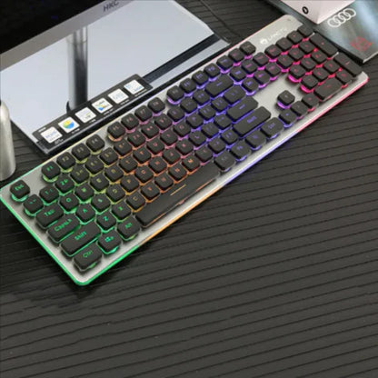 USB Wired Luminous Gaming Keyboard – Ideal for Home & Office Use by Anti Spier