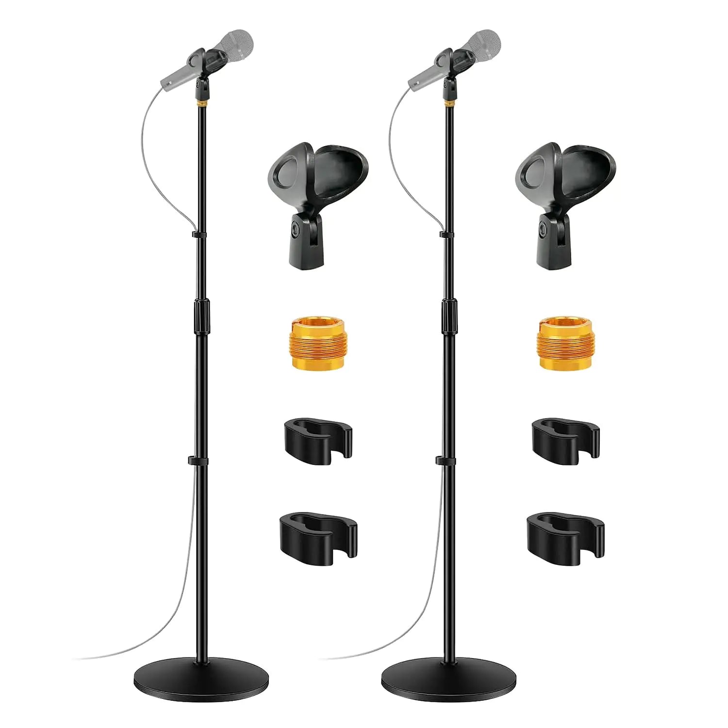 5 Core Mic Stand Round Base Height Adjustable Universal Microphone Mount Stands by Anti Spier