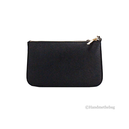 Michael Kors Jet Set Black Leather Tech Crossbody Bag by Anti Spier