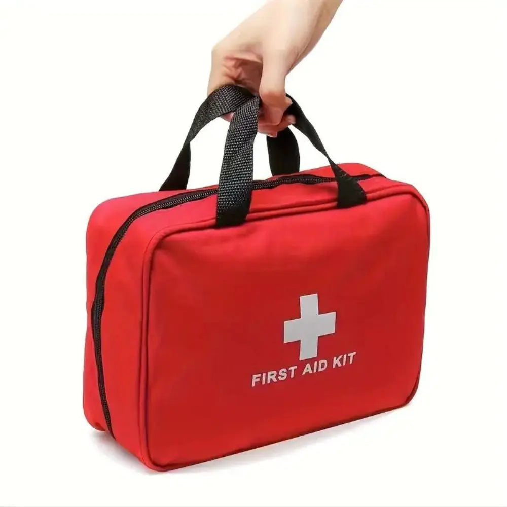 173pcs Large First Aid Kit: Portable Bag For Outdoor Hunting, Hiking, Camping And More - Including Emergency Supplies! by Anti Spier