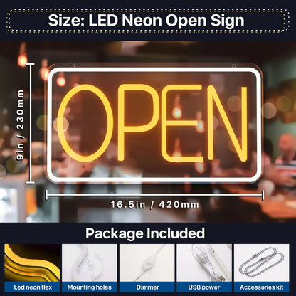 LED Store Open Sign Light by Anti Spier