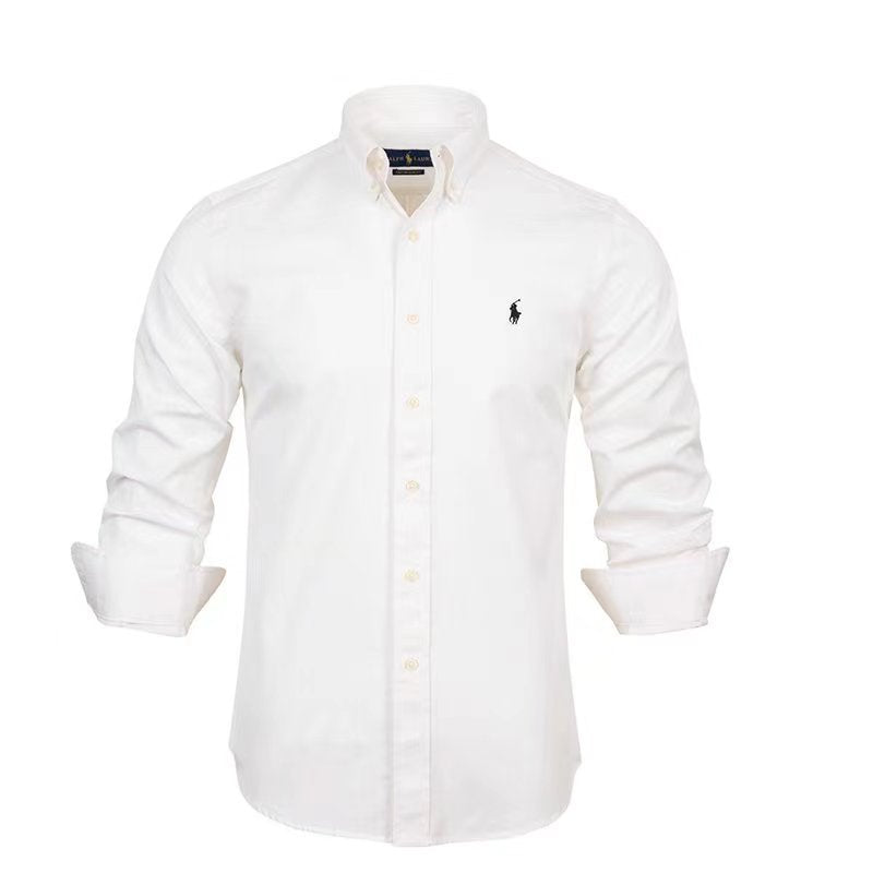 The same style RL Ralph all horse logo embroidered long-sleeved shirt, pure cotton men's POLO shirt with lapels by Hypersku