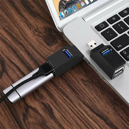 2 Pcs 3 Port USB 3.0 Hub Portable High Speed Splitter Box For PC Notebook Laptop by Anti Spier