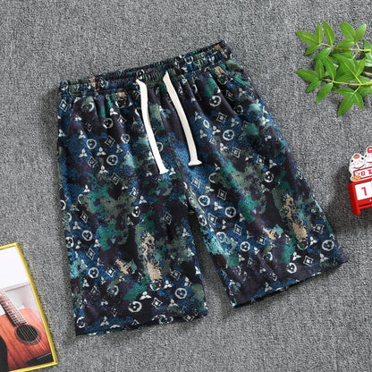 Quarter pants Men's summer beach pants Men's casual running shorts Men's 5 straight leg pants trend by Hypersku