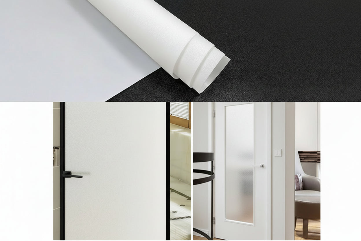 Frosted Glass Privacy Window Film for Offices - Static Cling Light Control by Anti Spier