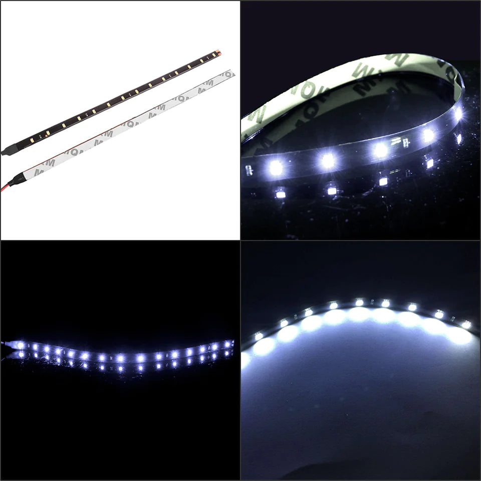 Lot Waterproof 12''/15 DC 12V Motor LED Strip Underbody Light For Car Motorcycle by Anti Spier