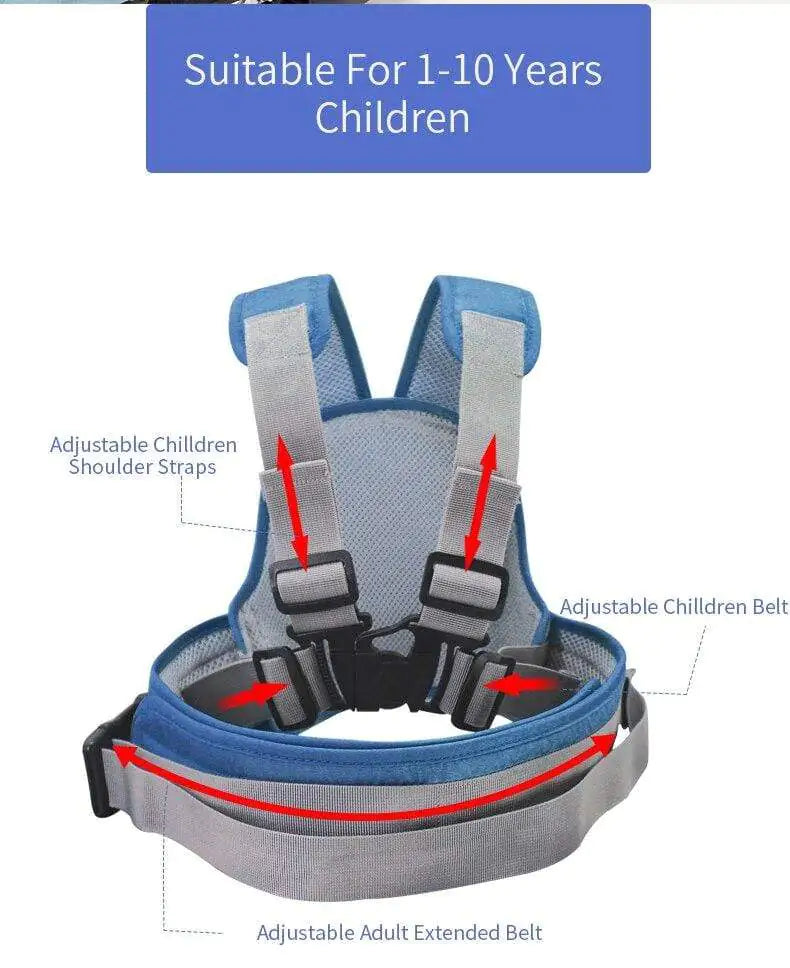Motorcycle Safety Belt For Kids by Anti Spier