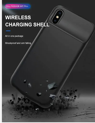 Rechargeable Power Bank Phone Case battery charging phone case Wireless Charger Battery Case For Iphone 15 by Anti Spier